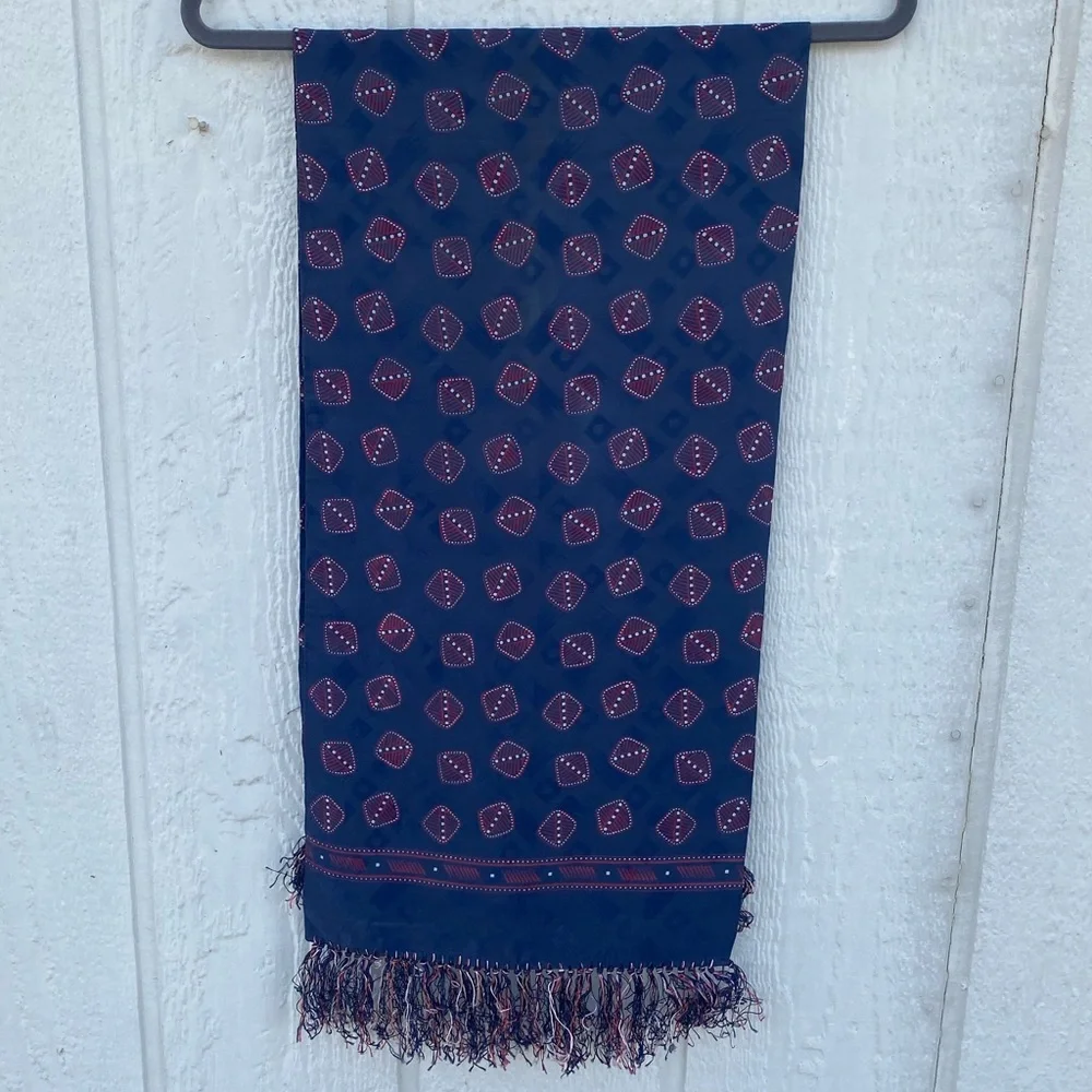 1950s Bullock's Men's Fringed Scarf, As-Is